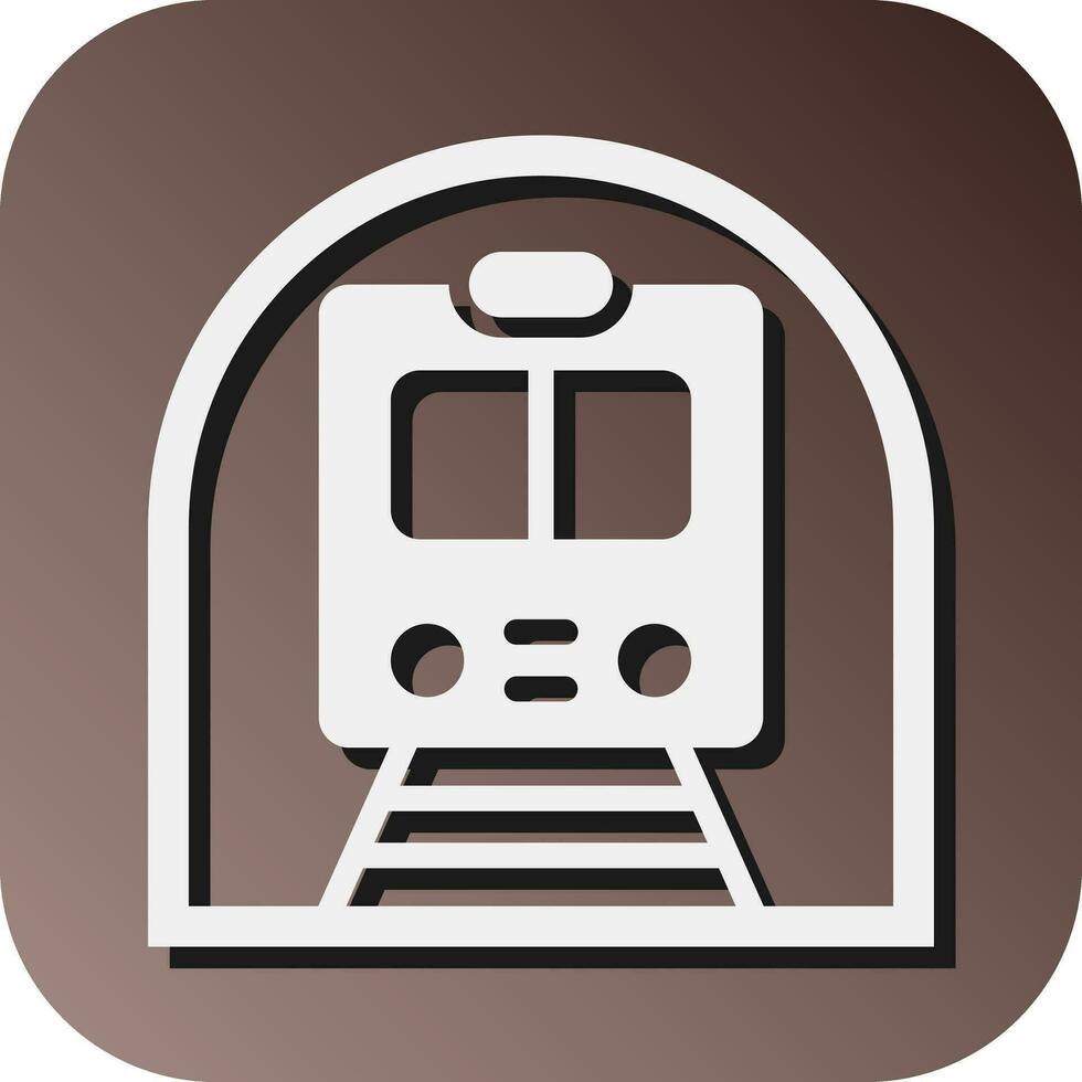metropolitana vettore glifo pendenza sfondo icona per personale e commerciale uso.