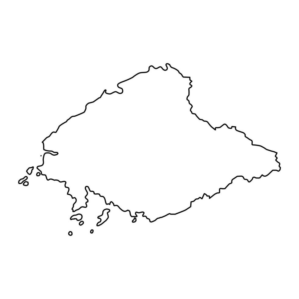 nord pyongan Provincia carta geografica, amministrativo divisione di nord Corea. vettore illustrazione.