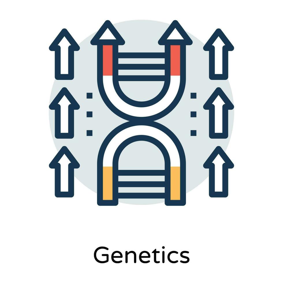 concetti di DNA alla moda vettore