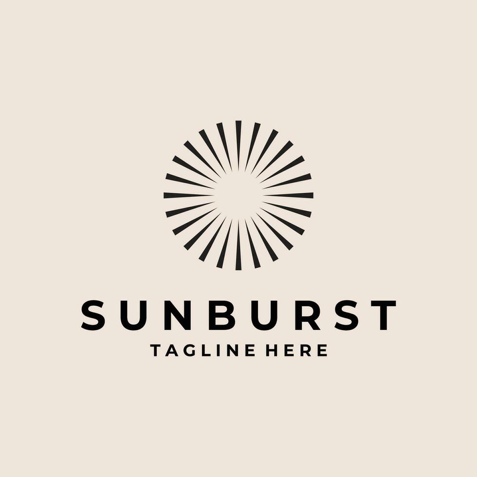sunburst logo vettore creativo minimo design modello. simbolo per aziendale attività commerciale identità
