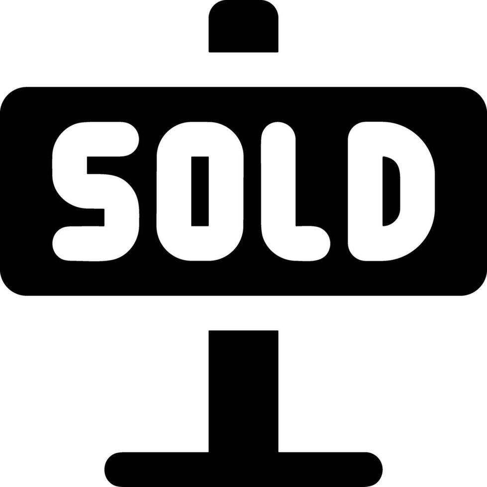 venduto icona simbolo vettore Immagine . illustrazione di il contrarre commerciale etichetta venduto design Immagine