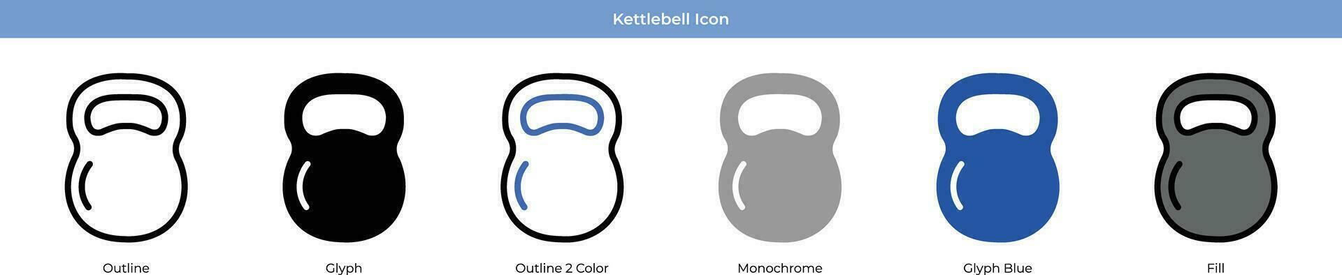 kettlebell vettore icona