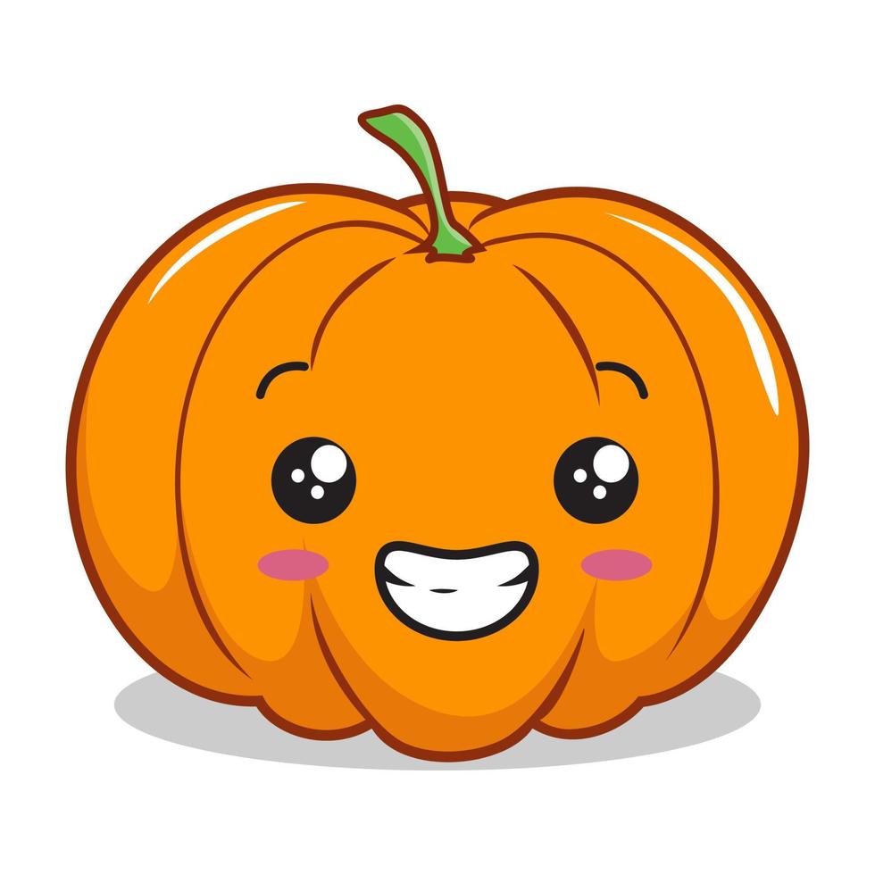 zucca halloween fumetto illustrazioni kawaii vettore