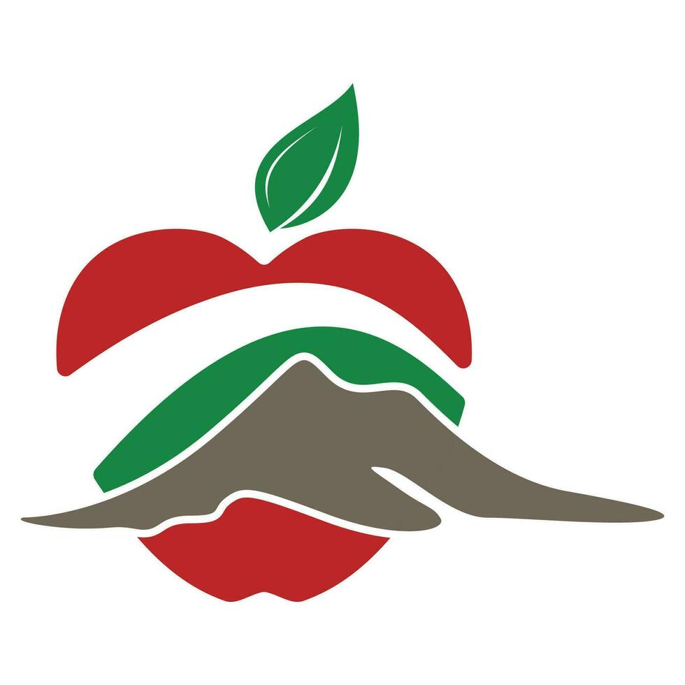 Mela logo design concetto vettore