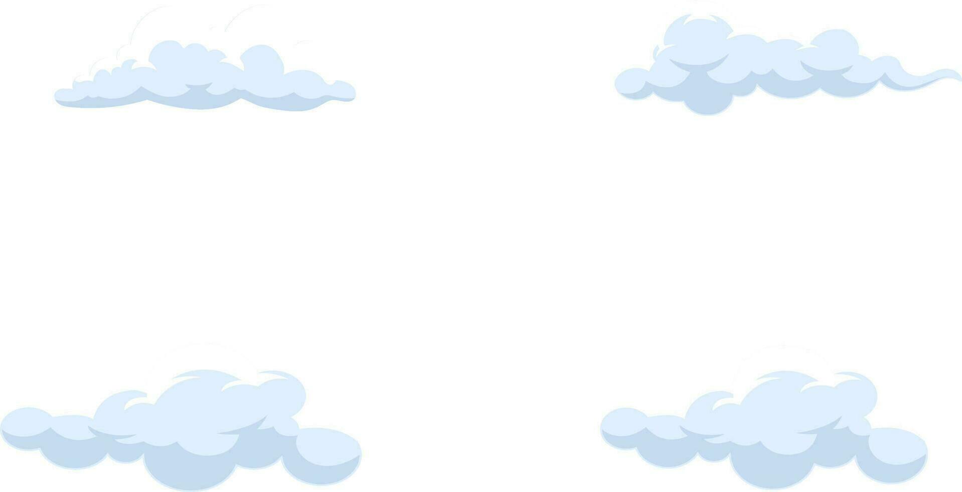 cielo blu con nuvole vettore