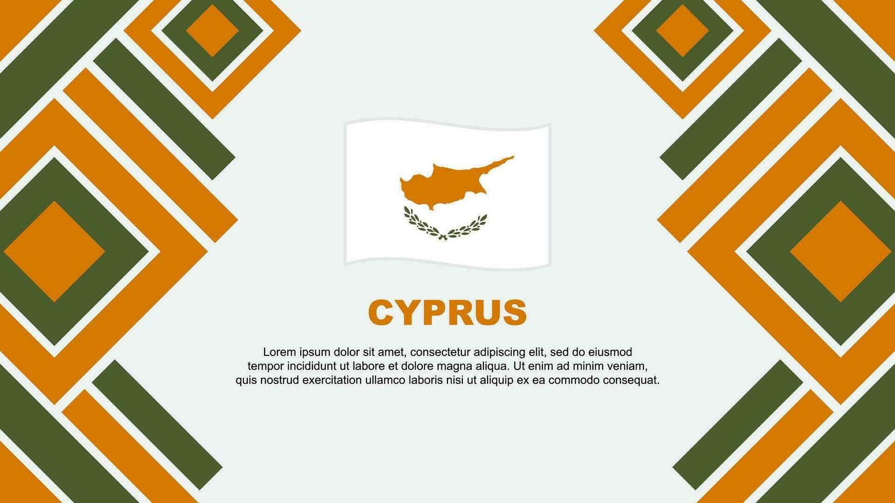 Cipro bandiera astratto sfondo design modello. Cipro indipendenza giorno bandiera sfondo vettore illustrazione. Cipro