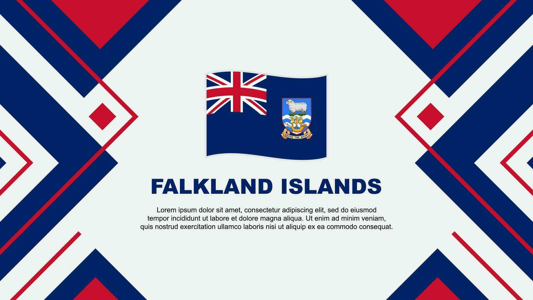 falkland isole bandiera astratto sfondo design modello. falkland isole indipendenza giorno bandiera sfondo vettore illustrazione. falkland isole illustrazione