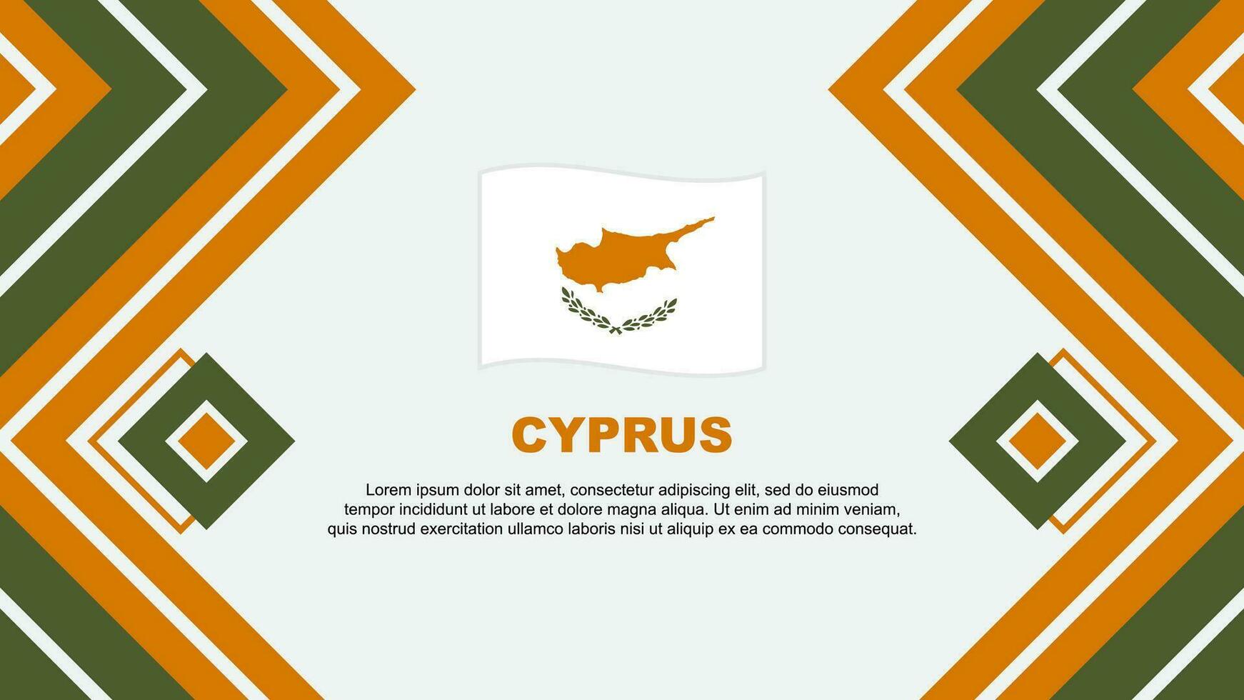 Cipro bandiera astratto sfondo design modello. Cipro indipendenza giorno bandiera sfondo vettore illustrazione. Cipro design