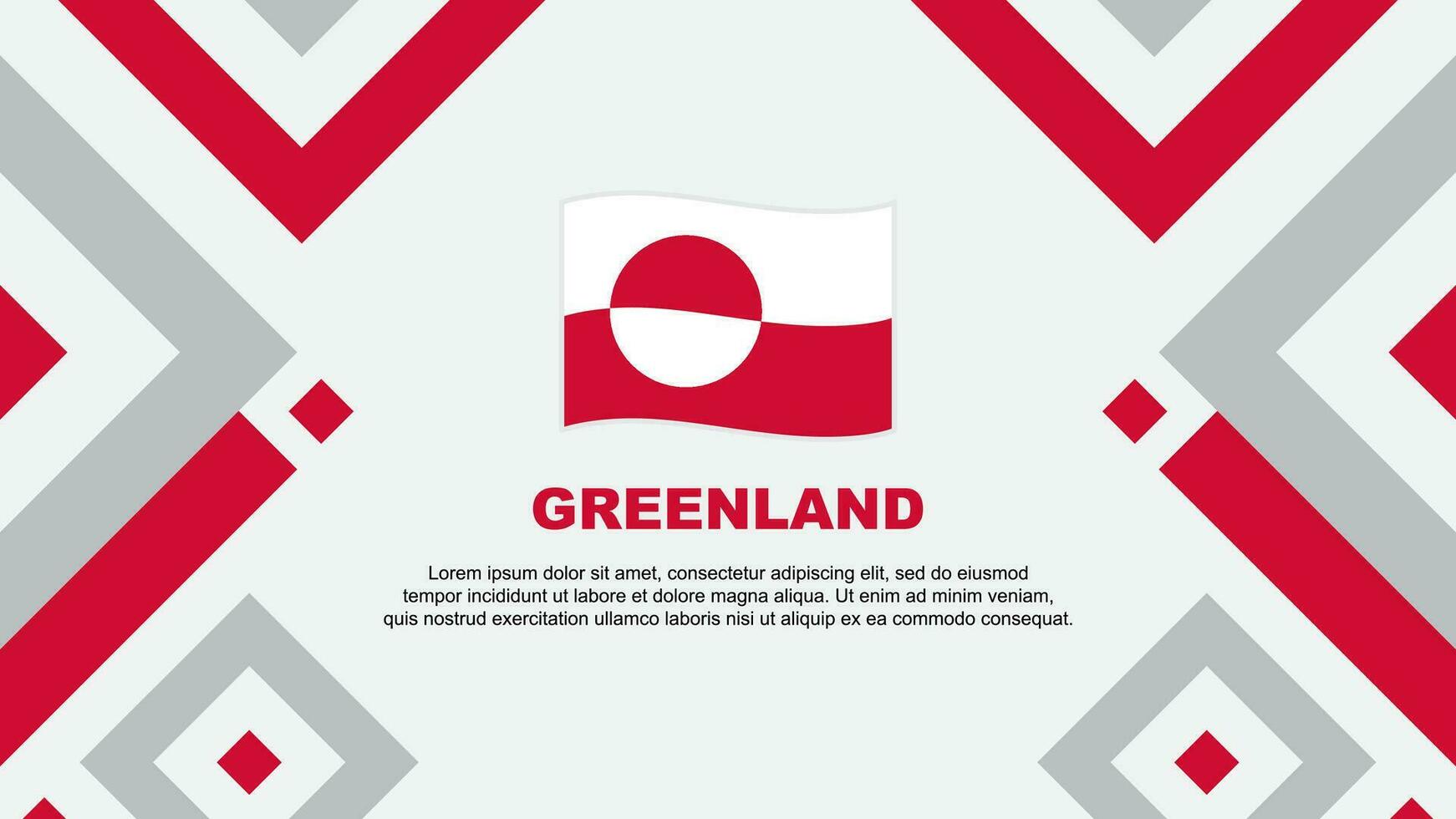 Groenlandia bandiera astratto sfondo design modello. Groenlandia indipendenza giorno bandiera sfondo vettore illustrazione. Groenlandia modello
