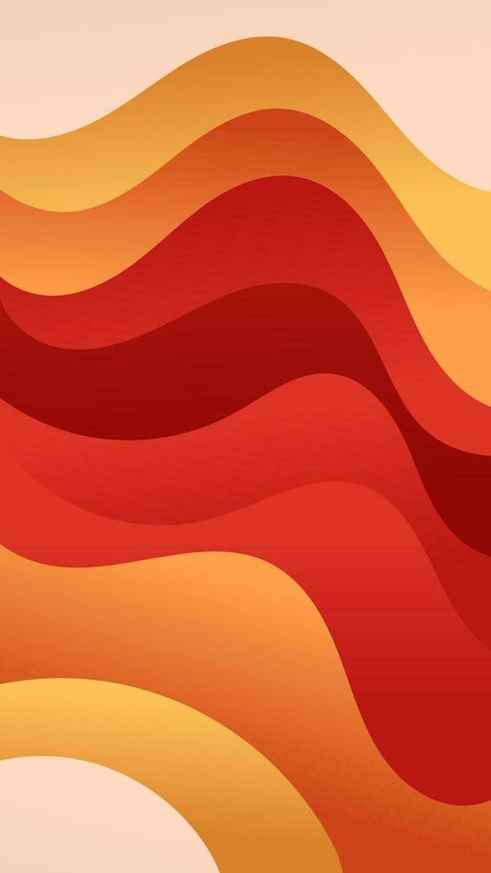 astratto sfondo rosso arancia colore con ondulato Linee e gradienti è un' versatile risorsa adatto per vario design progetti come come siti web, presentazioni, Stampa materiali, sociale media messaggi vettore