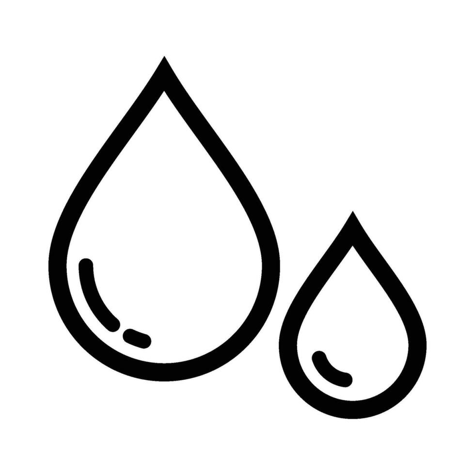 icona di goccia d'acqua vettore