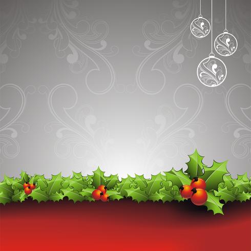 Illustrazione vettoriale di vacanza su un tema di Natale con confezione regalo