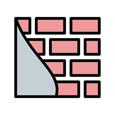 Icona di vettore del muro di mattoni