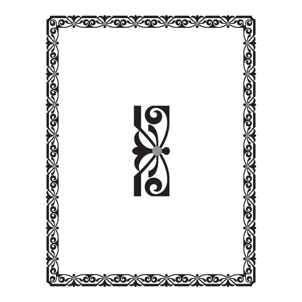 Vintage ▾ floreale classico calligrafico retrò vignetta scorrere montatura ornamentale design elementi nero e colore impostato isolato vettore