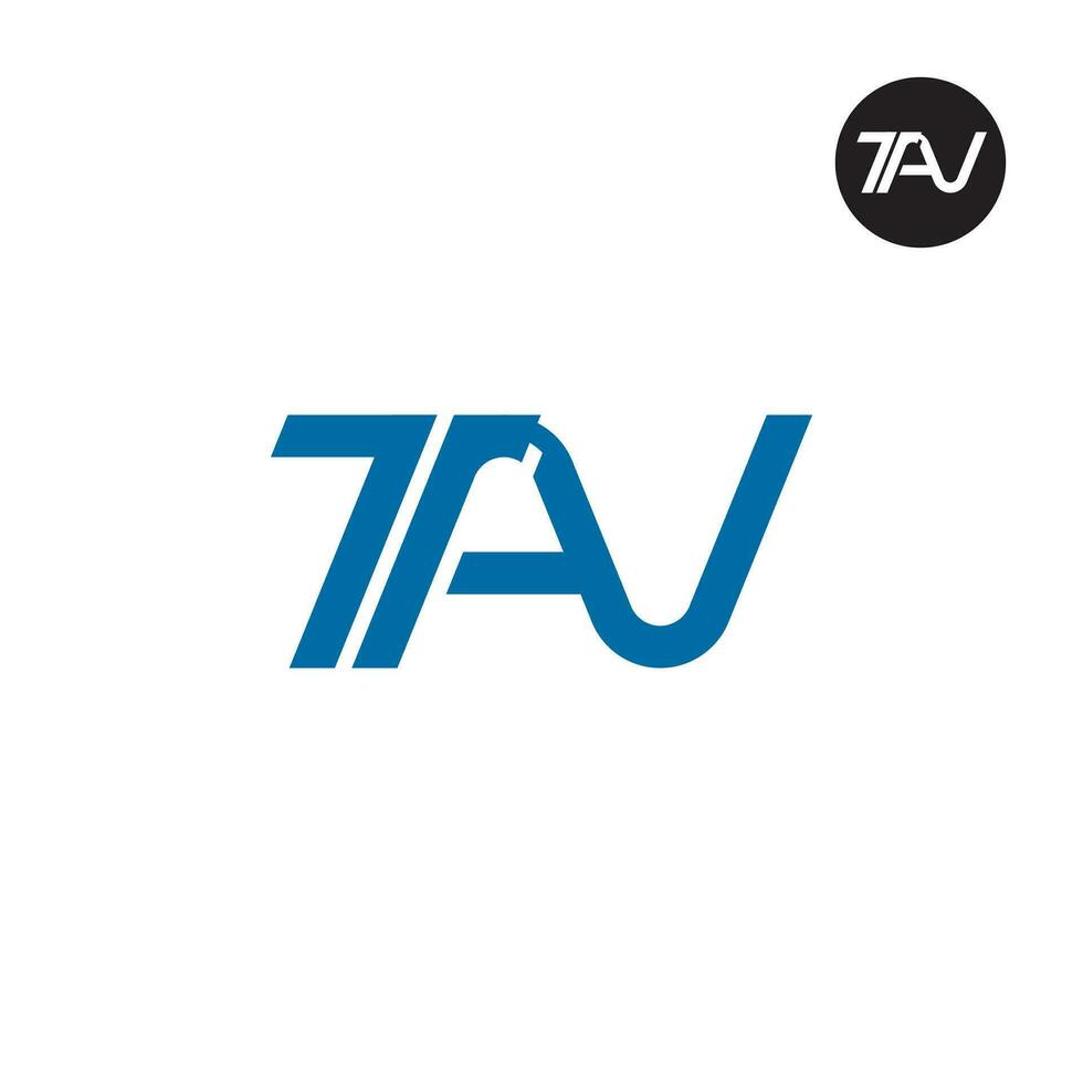 lettera tav monogramma logo design vettore