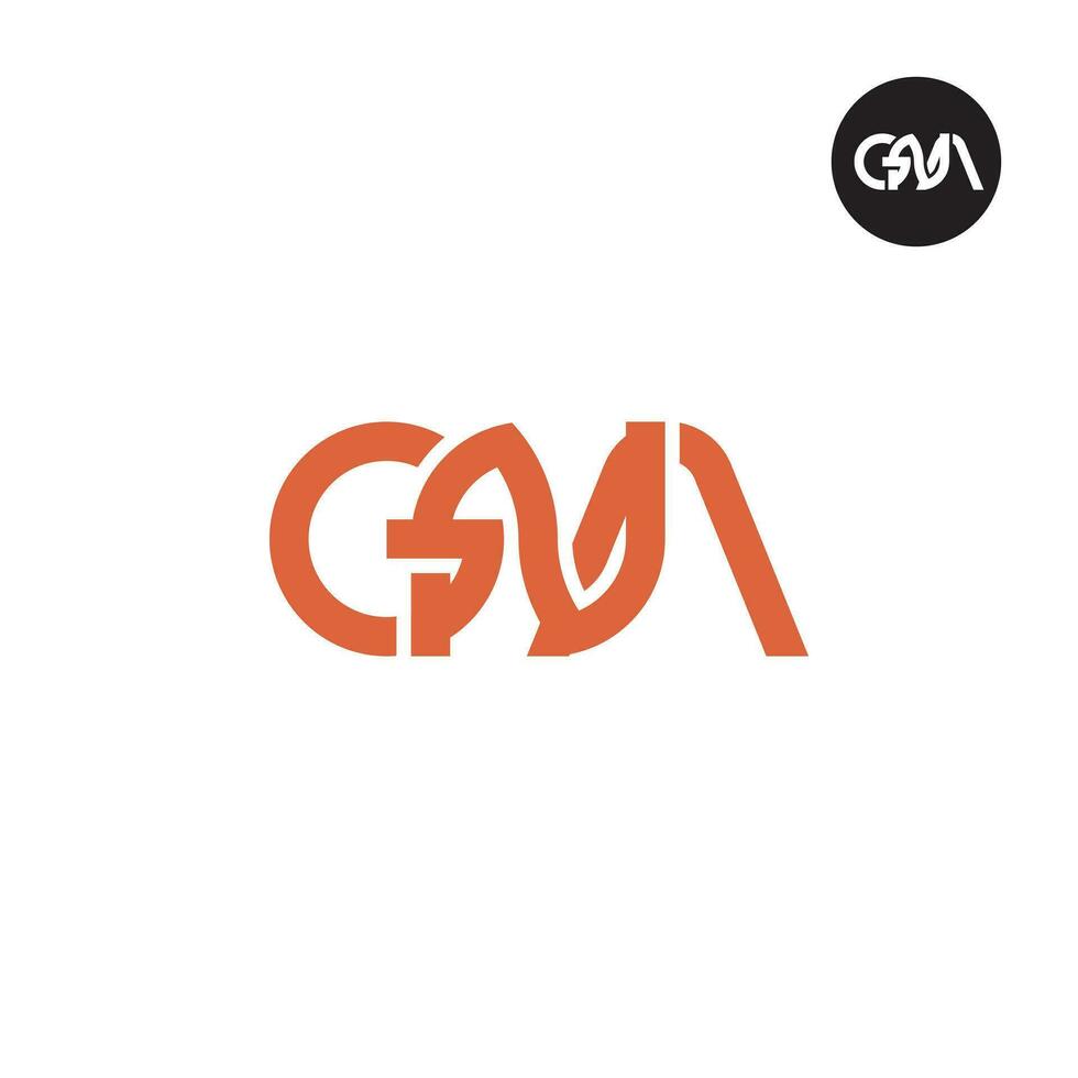 lettera gna monogramma logo design vettore