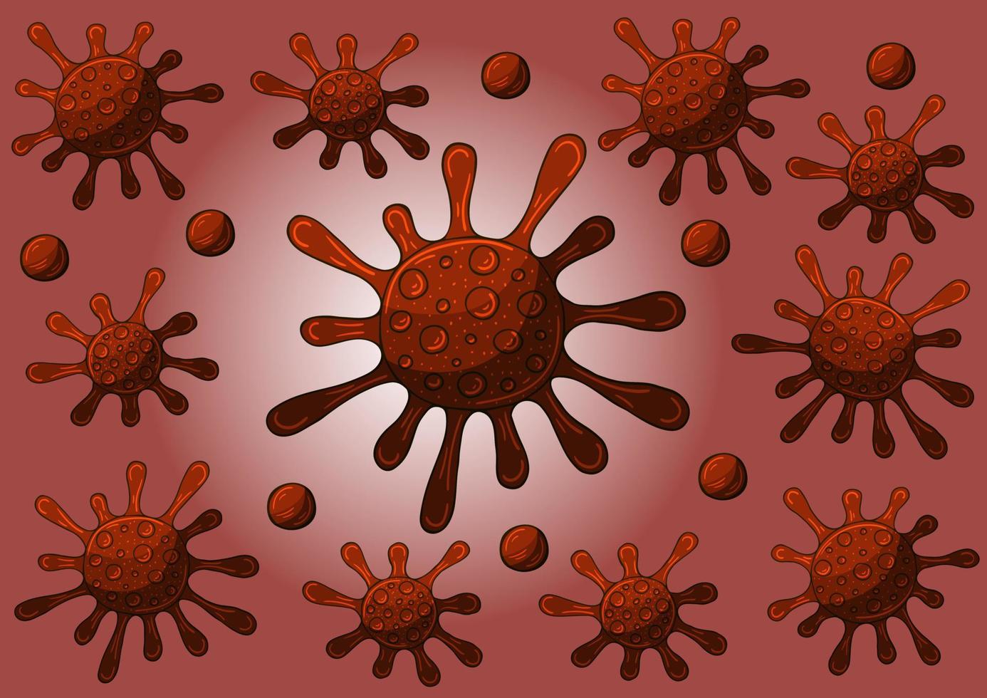 coronavirus. illustrazione vettoriale del problema del coronavirus