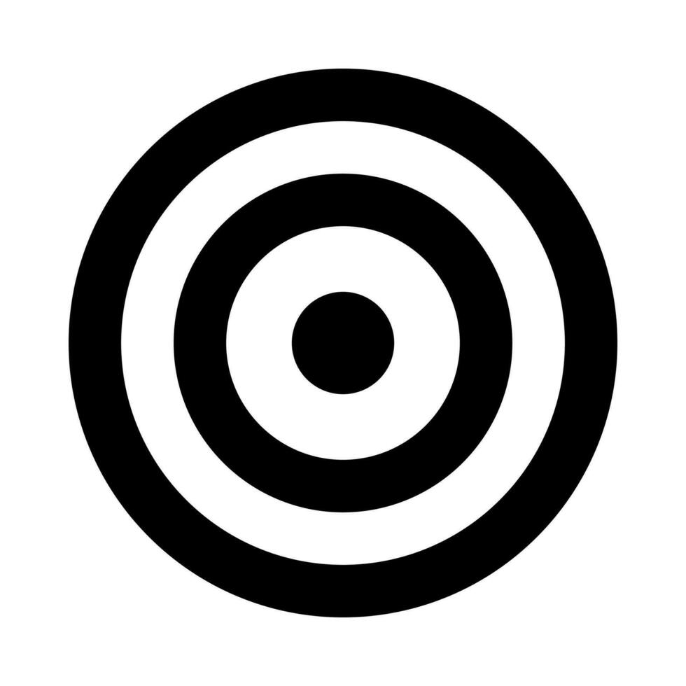 bullseye icona per bersaglio e obiettivi vettore