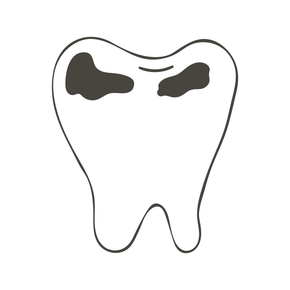 icona di vettore in mano disegnare lo stile. immagine isolata su sfondo bianco