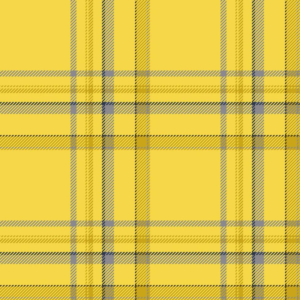 plaid senza soluzione di continuità modello nel giallo. dai un'occhiata tessuto struttura. vettore tessile Stampa.