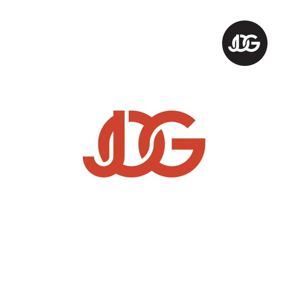 lettera jog monogramma logo design vettore