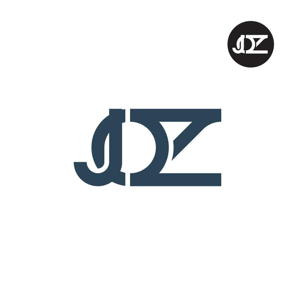 lettera joz monogramma logo design vettore