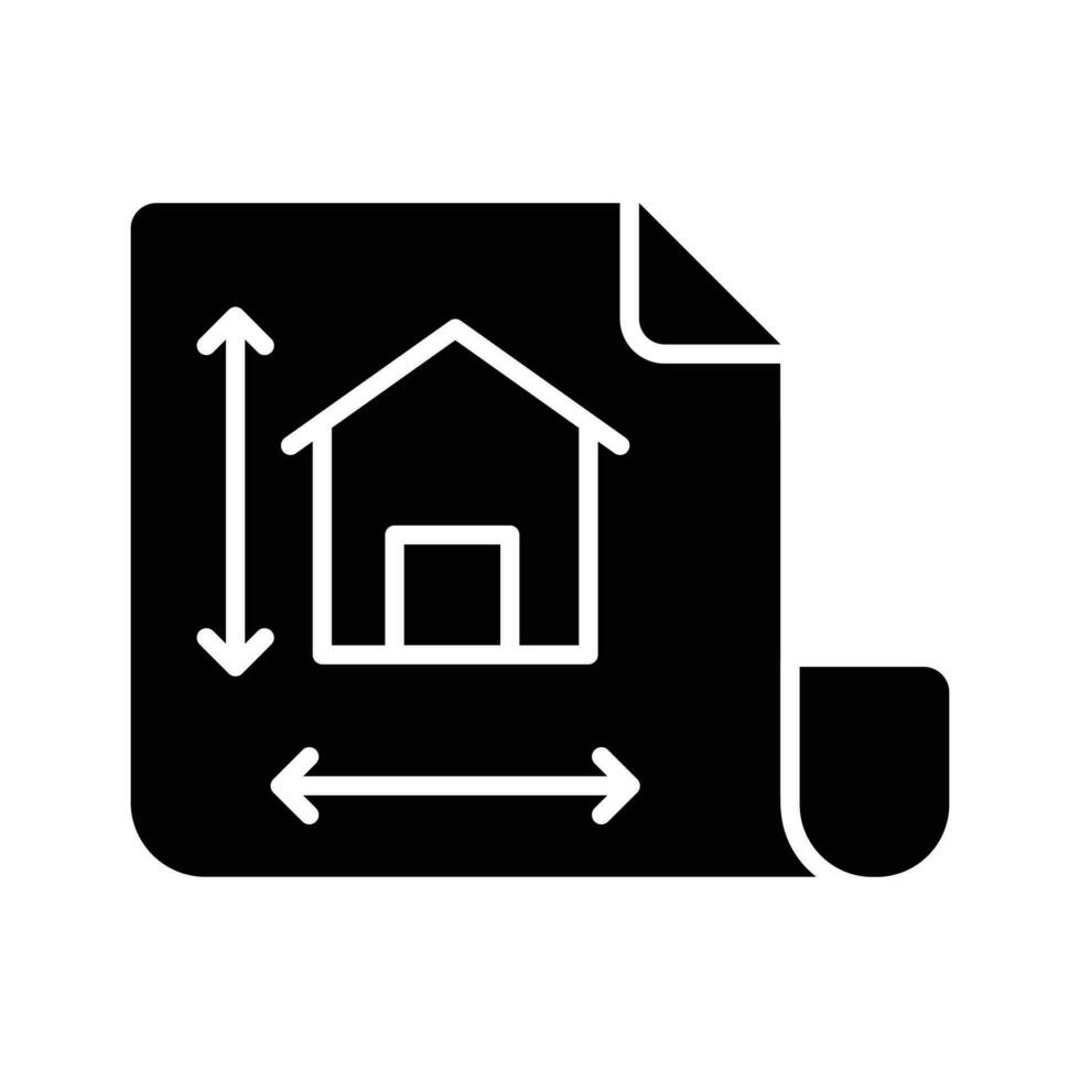 casa design su pagina mostrando concetto icona di casa architettura, architettonico design vettore