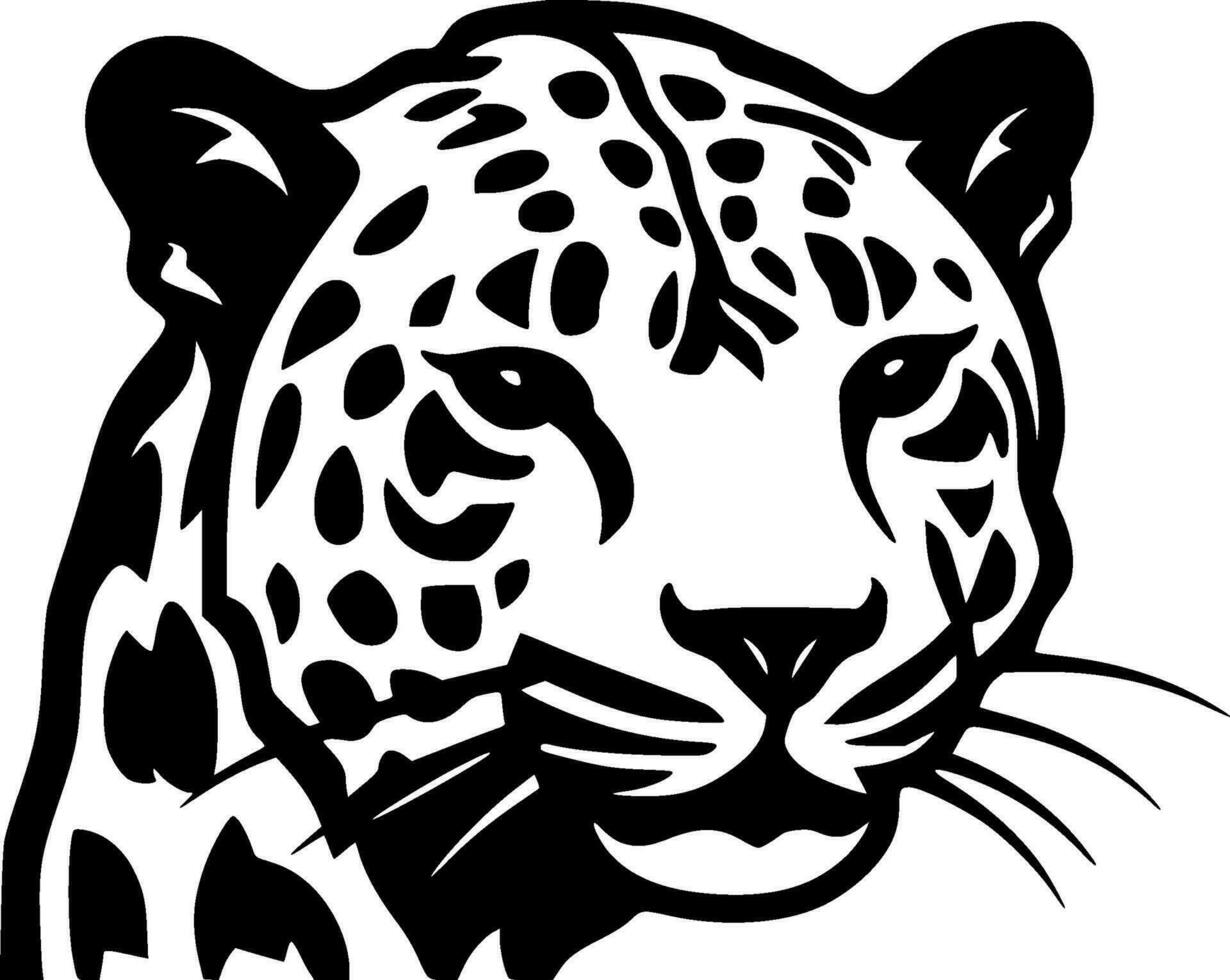 leopardo - minimalista e piatto logo - vettore illustrazione