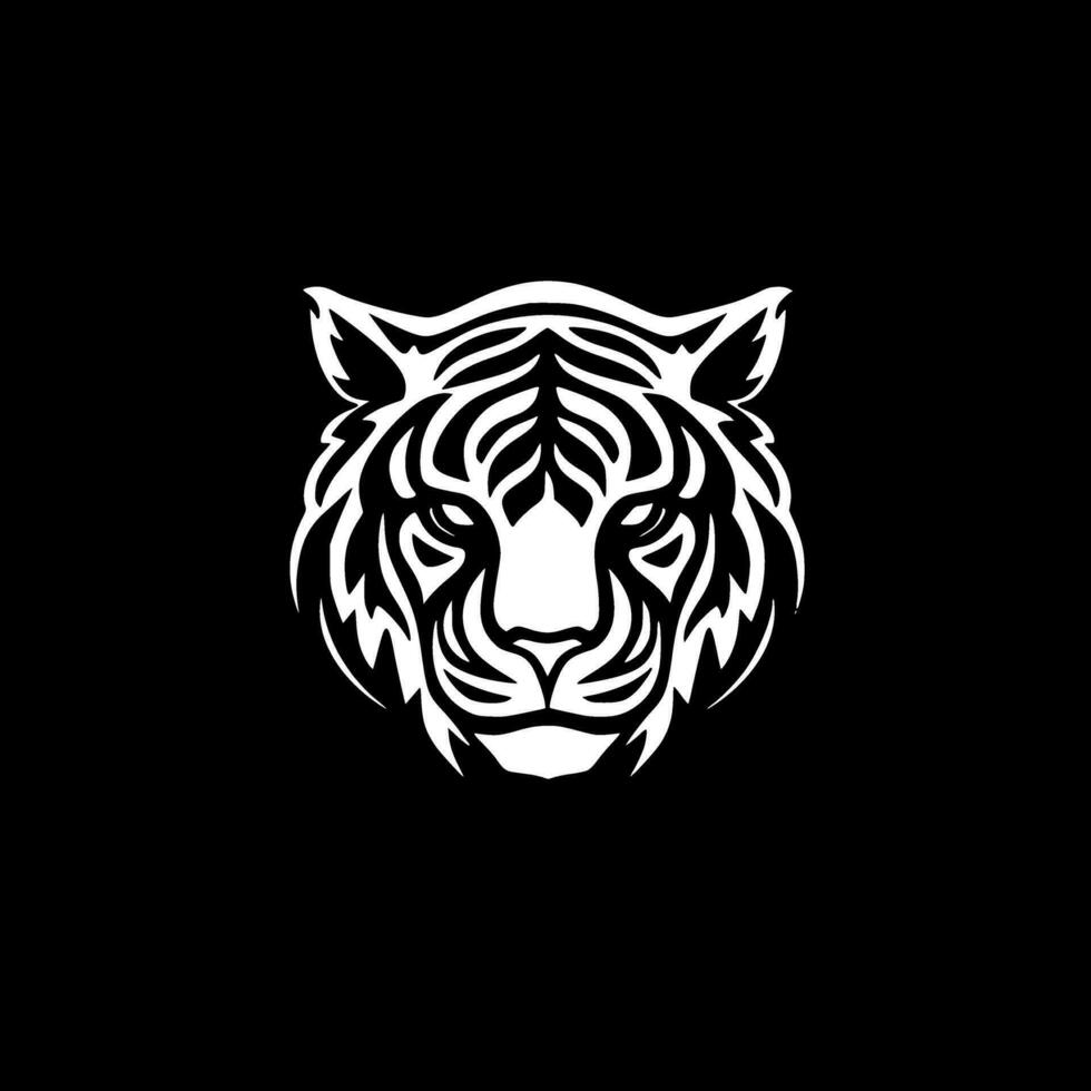 tigre, minimalista e semplice silhouette - vettore illustrazione