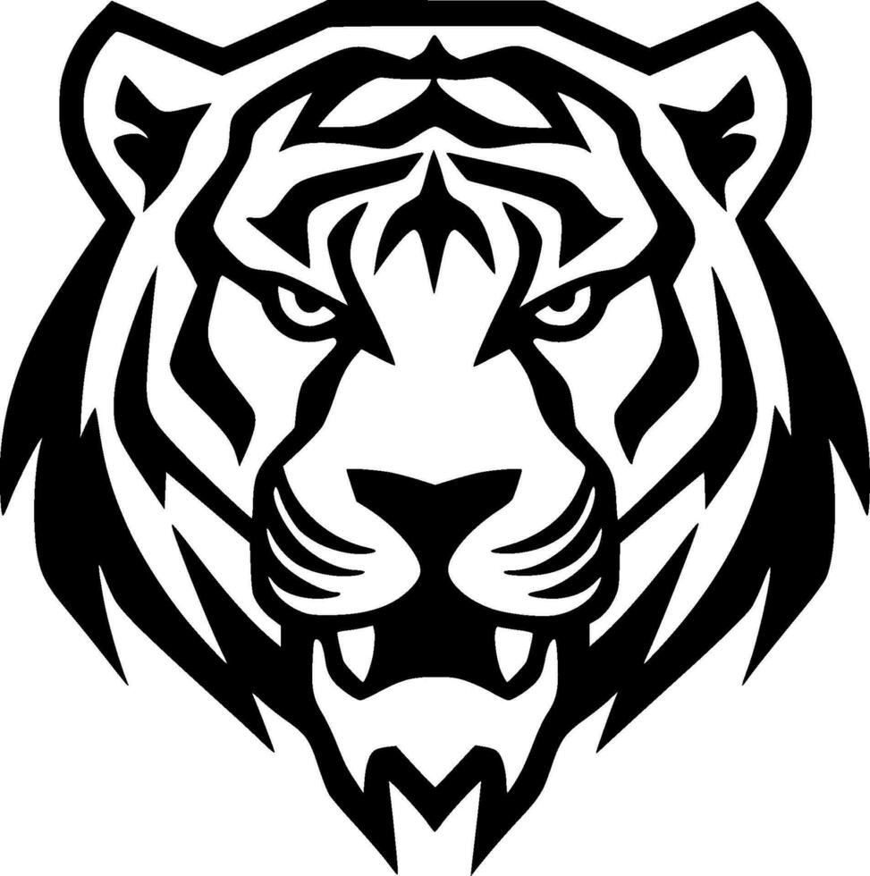 tigre - minimalista e piatto logo - vettore illustrazione