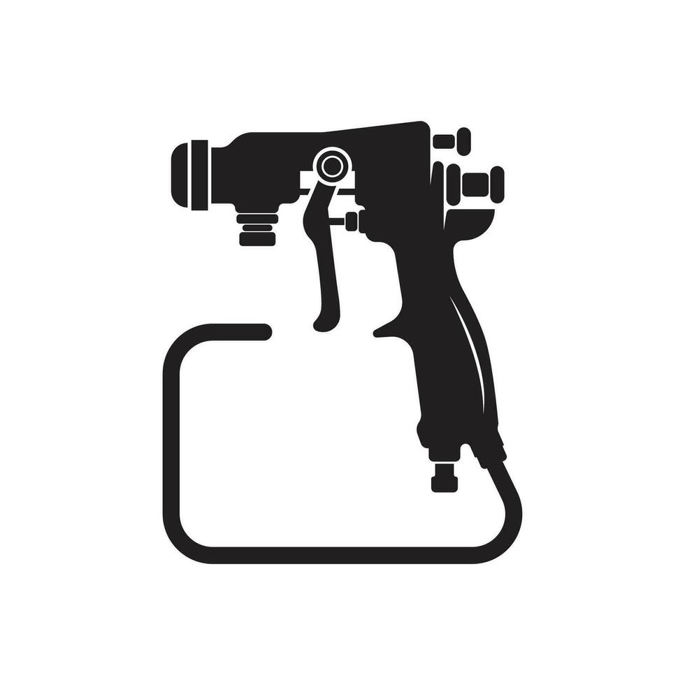 spray pistola dipingere logo icona vettore illustrazione