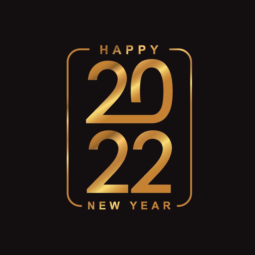 felice anno nuovo 2021 con testo dorato vettore