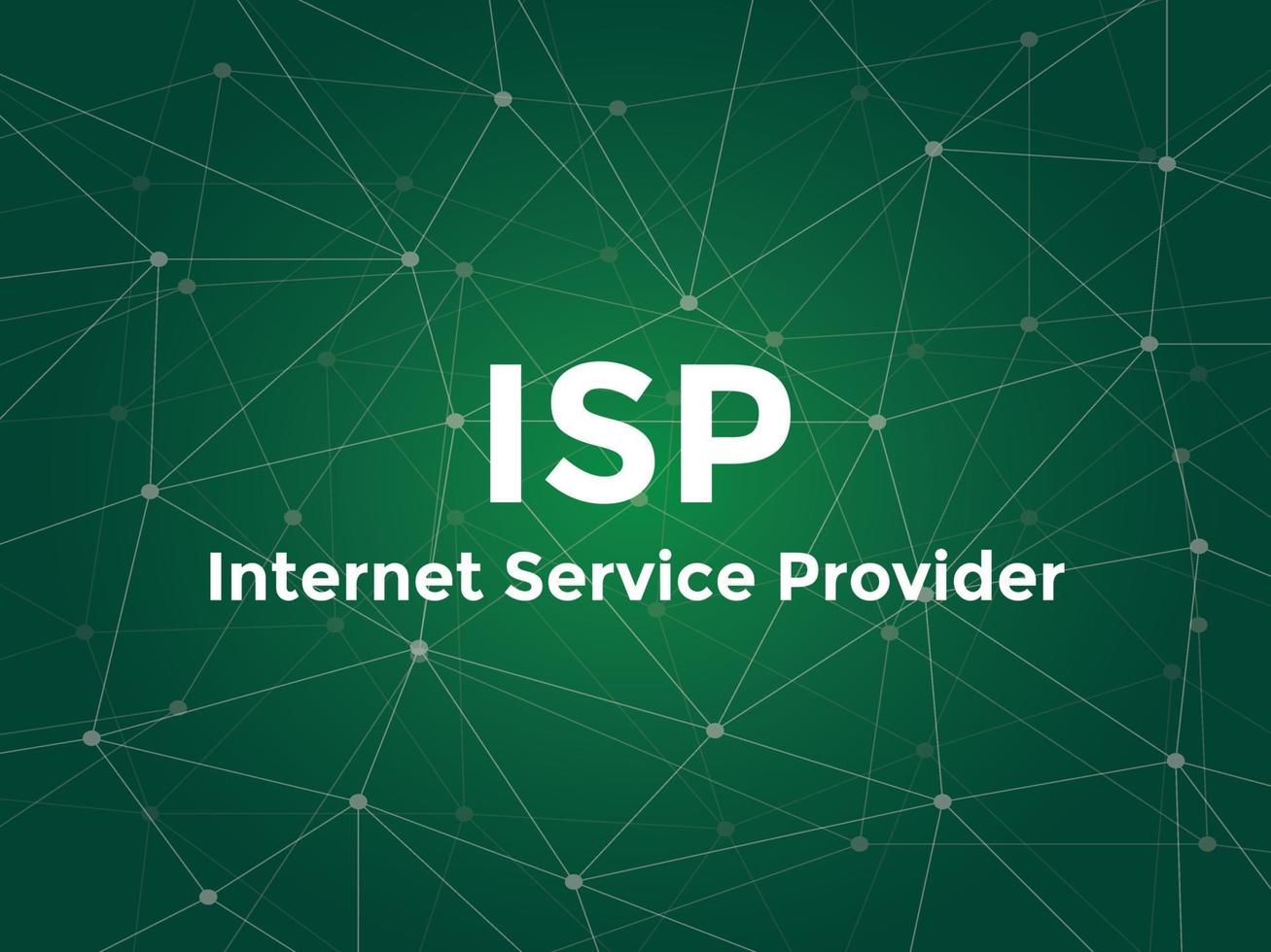 ISP provider di servizi Internet testo bianco illustrazione vettore