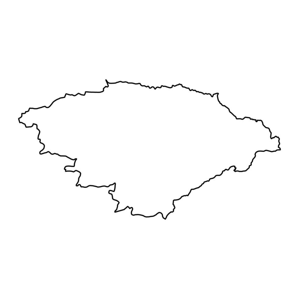 issyk kul regione carta geografica, amministrativo divisione di Kirghizistan. vettore illustrazione.