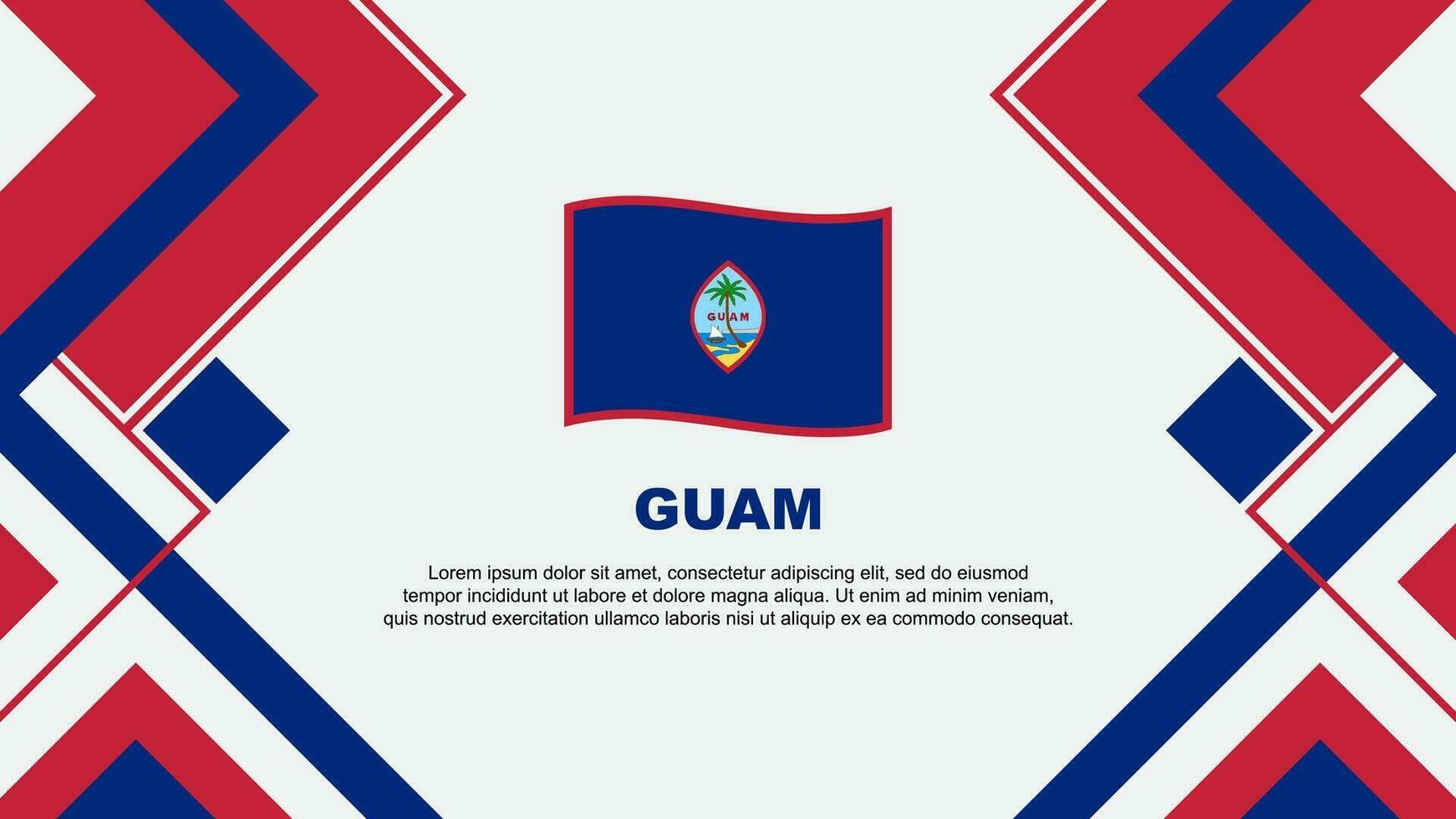 Guami bandiera astratto sfondo design modello. Guami indipendenza giorno bandiera sfondo vettore illustrazione. Guami bandiera
