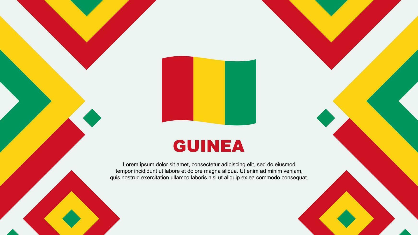 Guinea bandiera astratto sfondo design modello. Guinea indipendenza giorno bandiera sfondo vettore illustrazione. Guinea modello