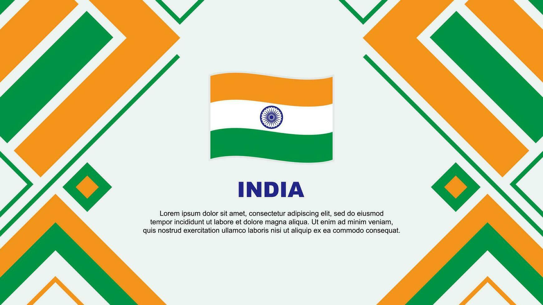 India bandiera astratto sfondo design modello. India indipendenza giorno bandiera sfondo vettore illustrazione. India bandiera
