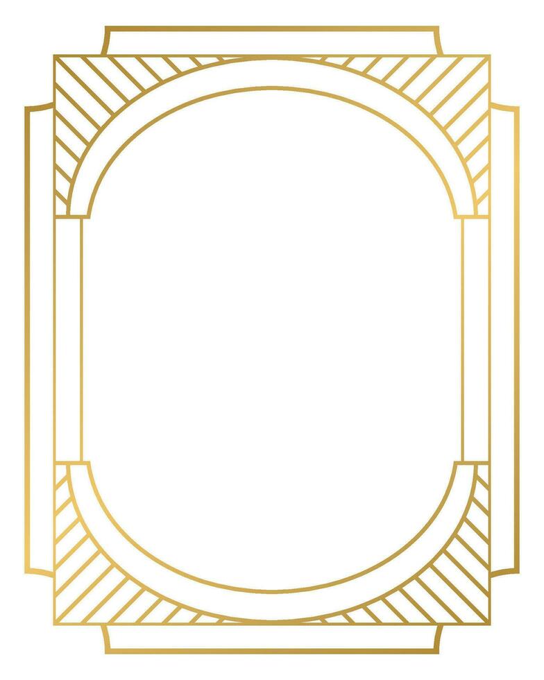 lusso d'oro geometrico forma telaio illustrazione vettore