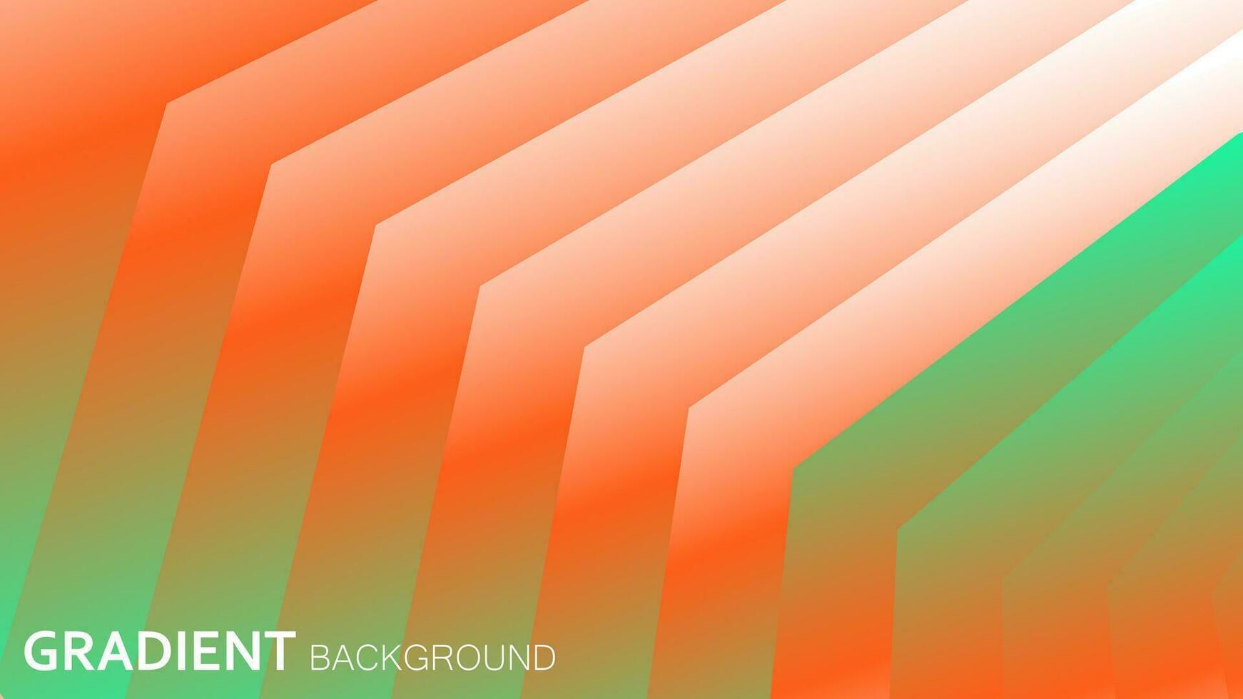pendenza sfondo geometrico arancia per verde colori design. vettore illustrazione . fluido di moda e dinamico elemento sfondo.