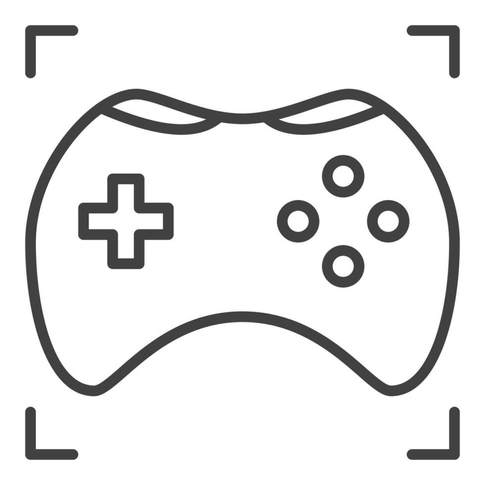 consolle video gioco controllore vettore senza fili joypad lineare icona o simbolo
