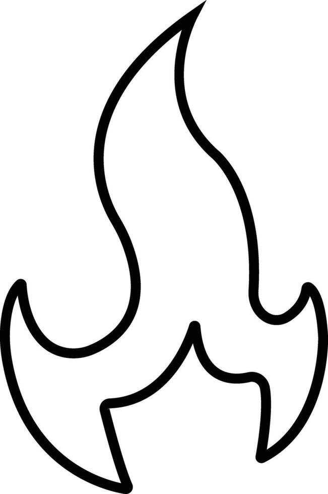 fuoco icona nel linea stile. fuoco fiamma simbolo isolato su falò silhouette logotipo. emergenza relazionato contiene come automatizzato esterno defibrillatore, sirena vettore applicazioni sito web