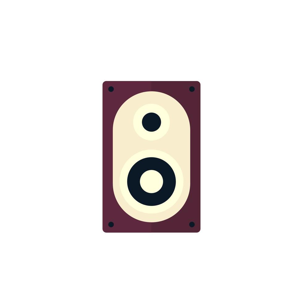 icona dell'altoparlante audio, stile piatto vettore