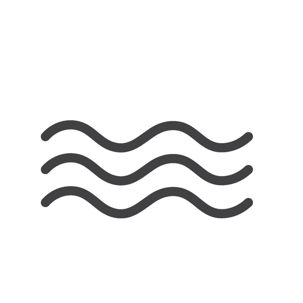 acqua onda icona simbolo vettore elemento design modello