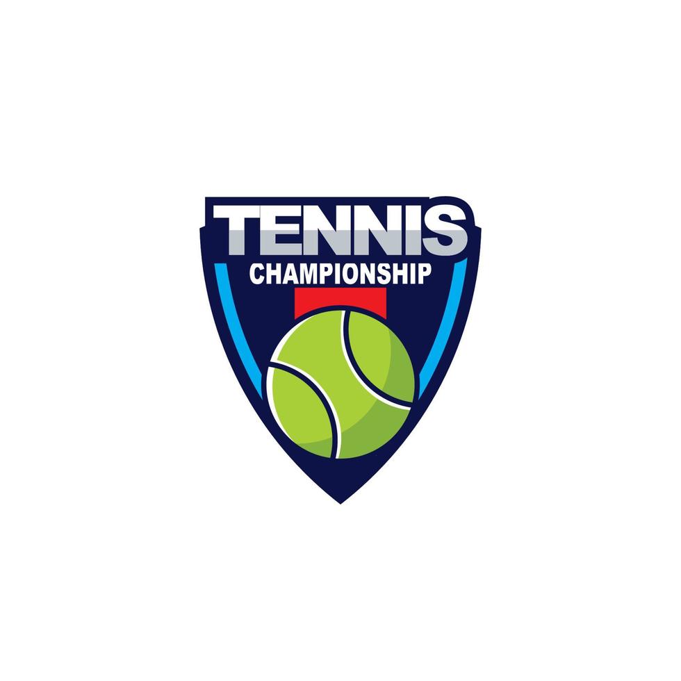 logo del tennis distintivo sportivo logo americano sport vettore