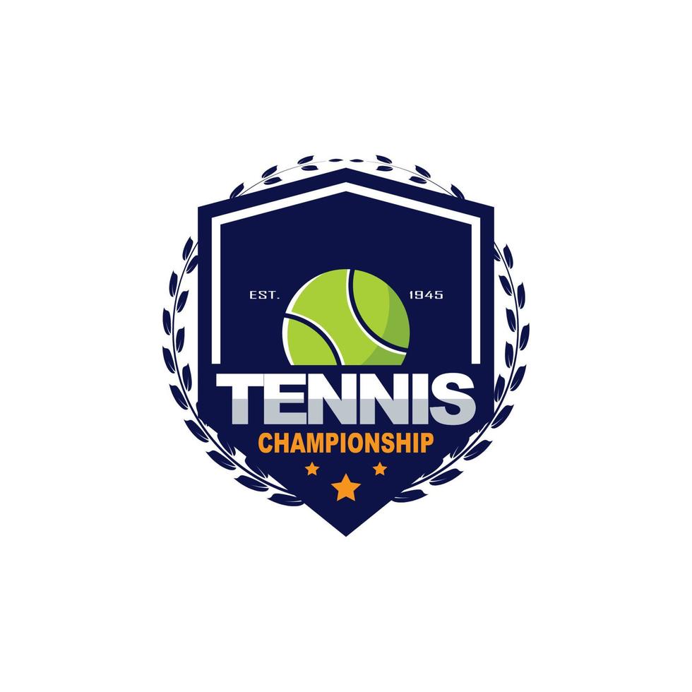 logo del tennis distintivo sportivo logo americano sport vettore