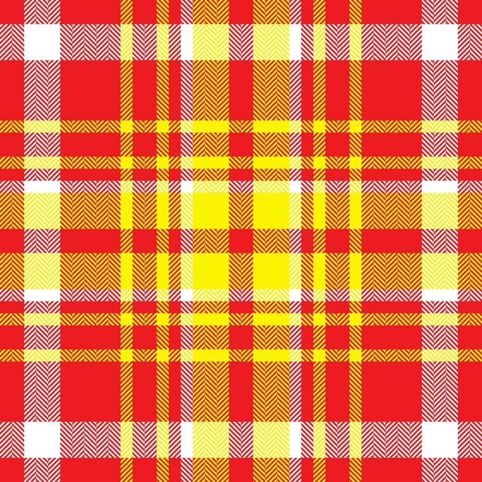 plaid dai un'occhiata modello nel arancia e rosso colori. senza soluzione di continuità tessuto struttura. tartan tessile Stampa. vettore