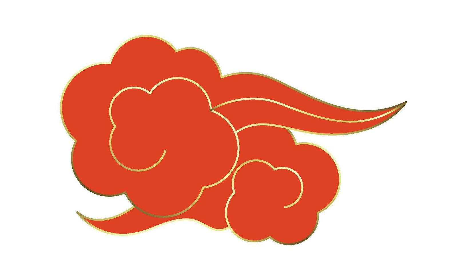 vettore tradizionale Cinese nube icona design