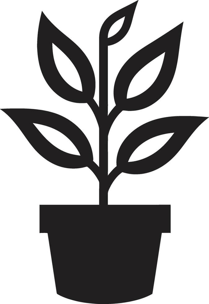 verdeggiante visioni pianta logo design fogliame fusione emblematico pianta icona vettore