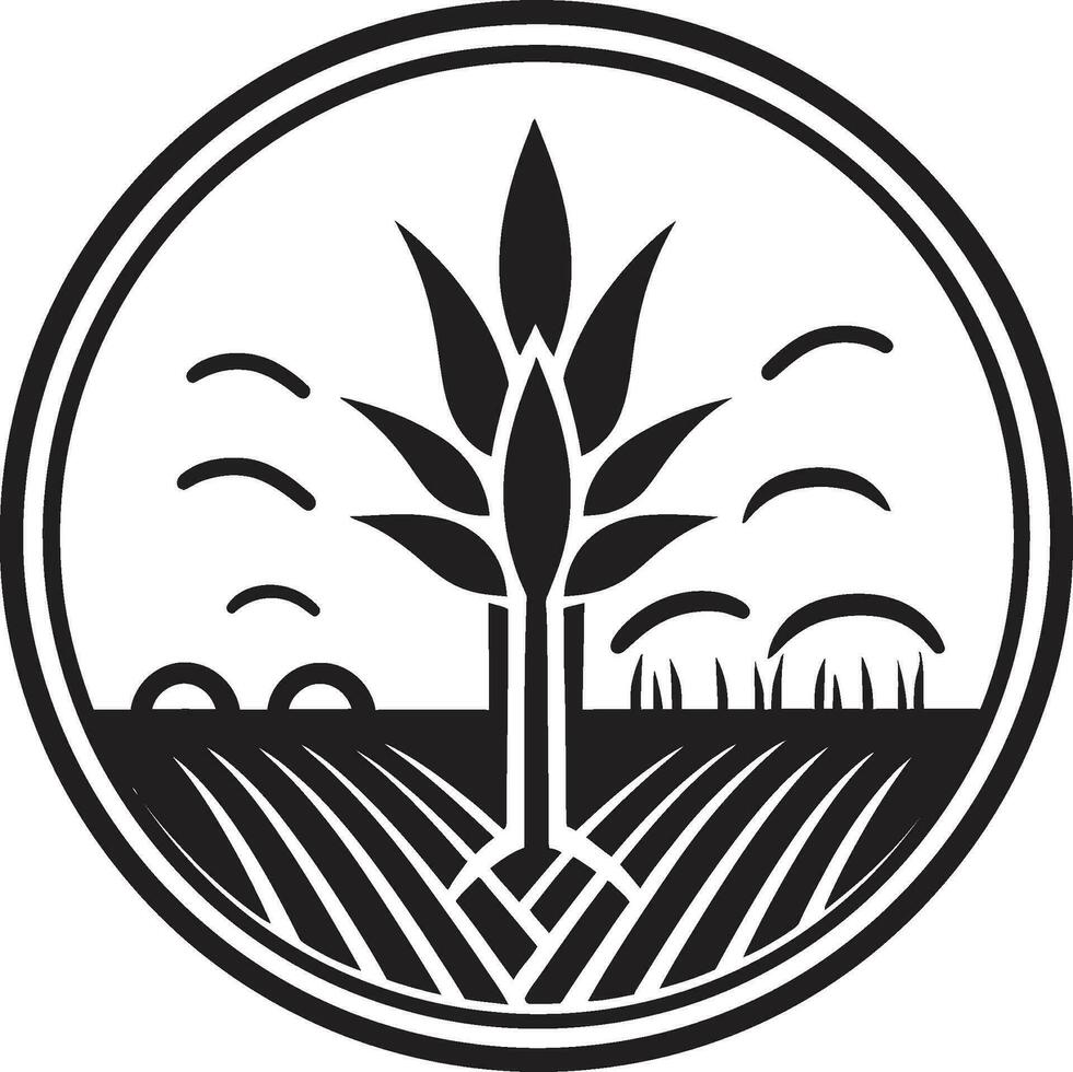 agraria eredità agricoltura icona vettore rurale ritmi agricoltura logo vettore design