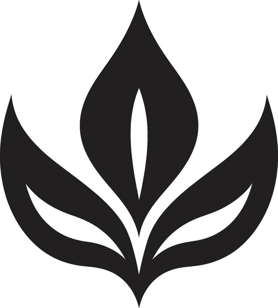 eco incanto logo vettore icona botanico brillantezza pianta emblema design